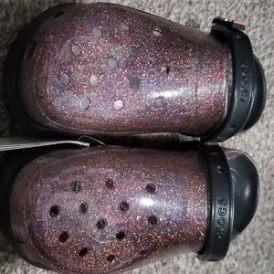 Crocs translucent glitter Bae crocs
